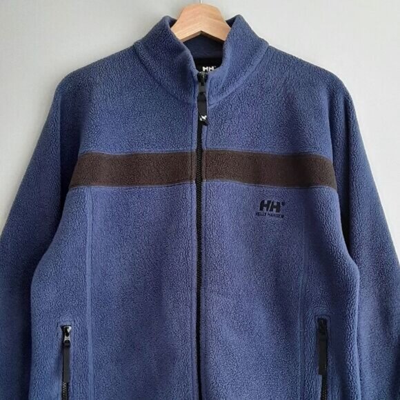 HELLY HANSEN Fleece Full Zip Light Warm Layer Jacket Blue Men's Sz S - Picture 2 of 10